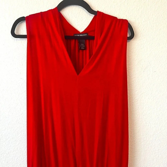 Lane Bryant Tops - Lane Bryant Orange V-Neck Sleeveless Size 18/20